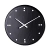 Muoto Collection Uhren-Architectmade FJ Clock 25 cm, schwarz