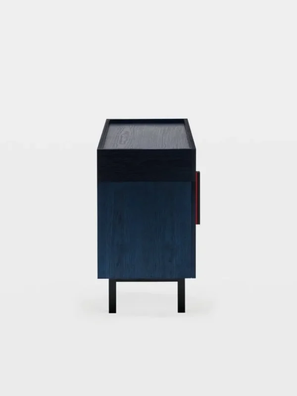 Sibast Aufbewahrungsmöbel-Ariake Aizome Sideboard, Indigo - Schwarz - Rot