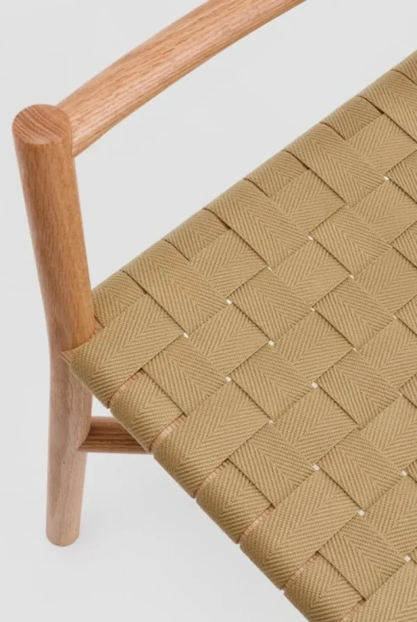 Artek Sitzgelegenheiten-Ariake Ariake Armlehnstuhl, Eiche - Textilband