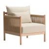 Warm Nordic Sitzgelegenheiten-Ariake Braid Loungesessel, Eiche