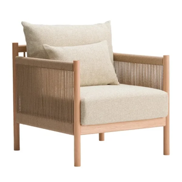 Warm Nordic Sitzgelegenheiten-Ariake Braid Loungesessel, Eiche