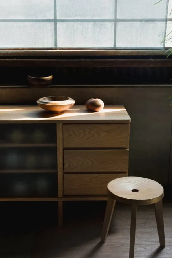 Poiat Aufbewahrungsmöbel-Ariake Rikyu Sideboard, Eiche