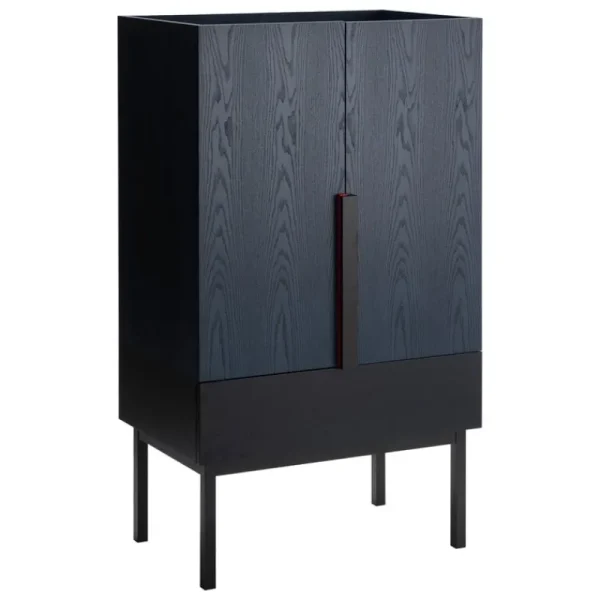Montana Furniture Aufbewahrungsmöbel-Ariake Schrank Aizome, indigoblau - schwarz - rot