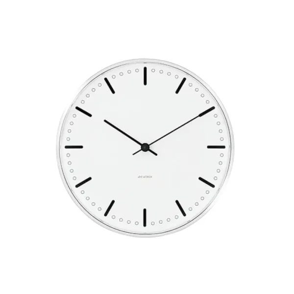 Arne Jacobsen Uhren-Wanduhr AJ City Hall, 16 cm