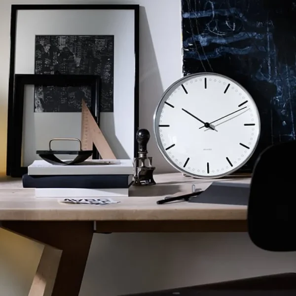Arne Jacobsen Uhren-Wanduhr AJ City Hall, 16 cm