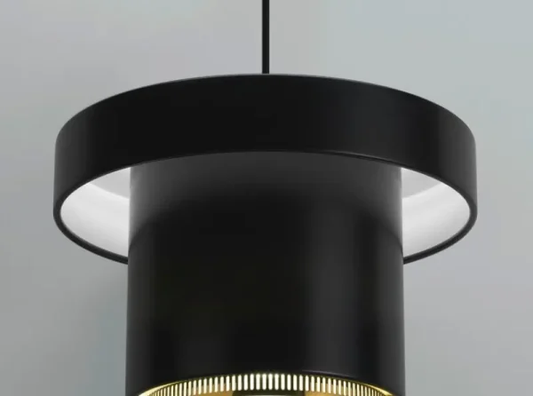 Flos Deckenleuchten-Artek A201 Pendelleuchte, schwarz - Messing