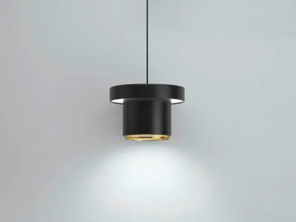 Flos Deckenleuchten-Artek A201 Pendelleuchte, schwarz - Messing