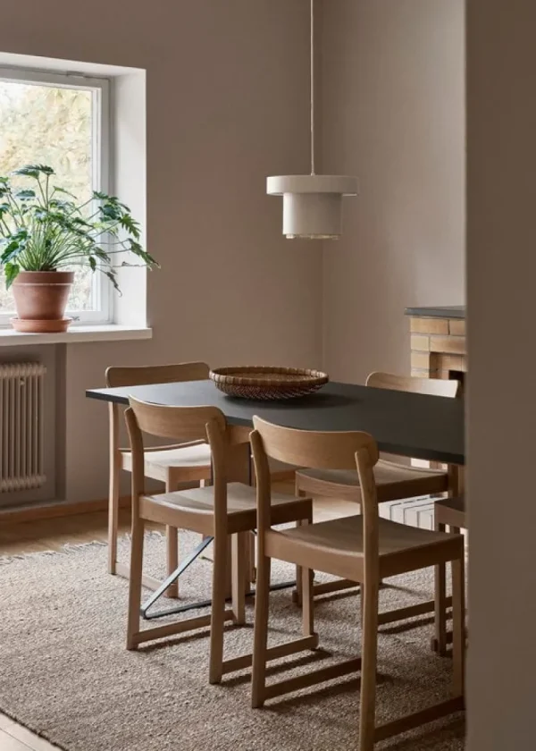 Pholc Deckenleuchten-Artek A201 Pendelleuchte, weiß - Messing