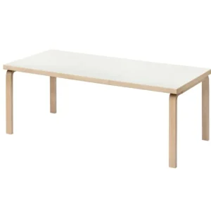 Vaarnii Tische-Artek Aalto 97 Ausziehtisch, Birke - Laminat weiß