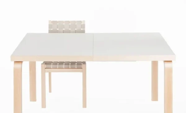 Vaarnii Tische-Artek Aalto 97 Ausziehtisch, Birke - Laminat weiß