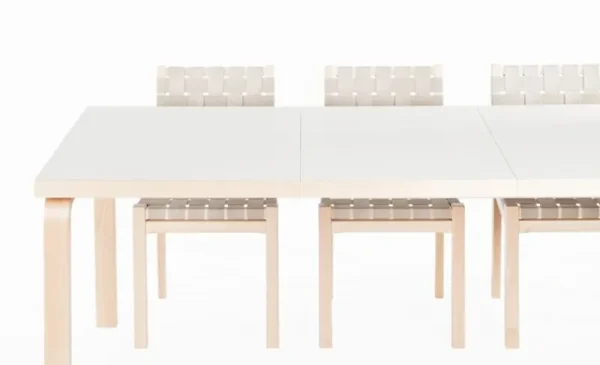 Vaarnii Tische-Artek Aalto 97 Ausziehtisch, Birke - Laminat weiß
