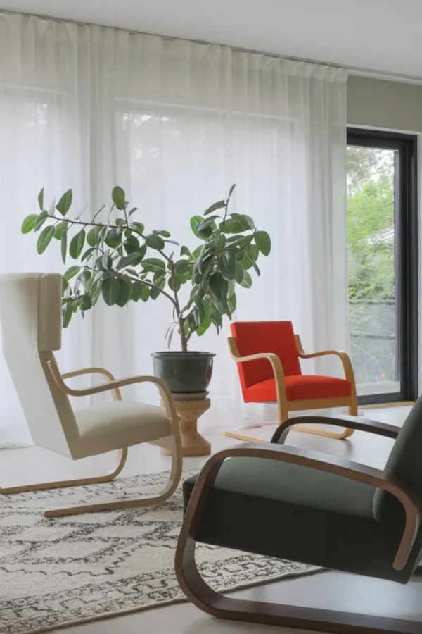 ferm LIVING Sitzgelegenheiten-Artek Aalto 401 Sessel, Honigfarben gebeizt - Vidar 323