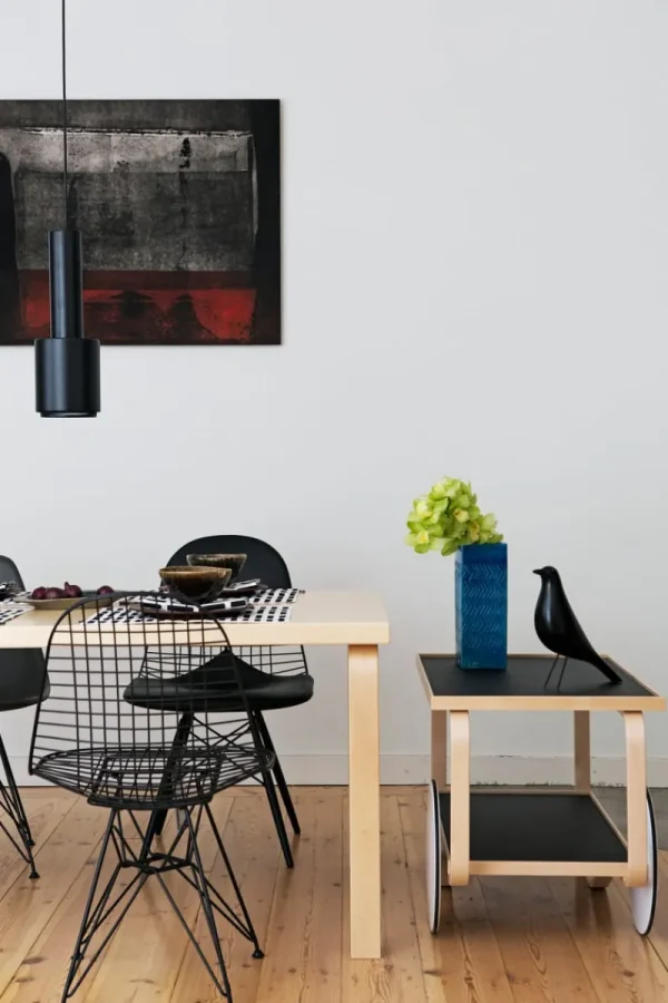 Graypants Deckenleuchten-Artek Aalto A110 „Hand Grenade“ Pendelleuchte, komplett schwarz
