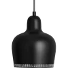 Louis Poulsen Deckenleuchten-Artek Aalto A330S „Golden Bell“ Pendelleuchte, schwarz