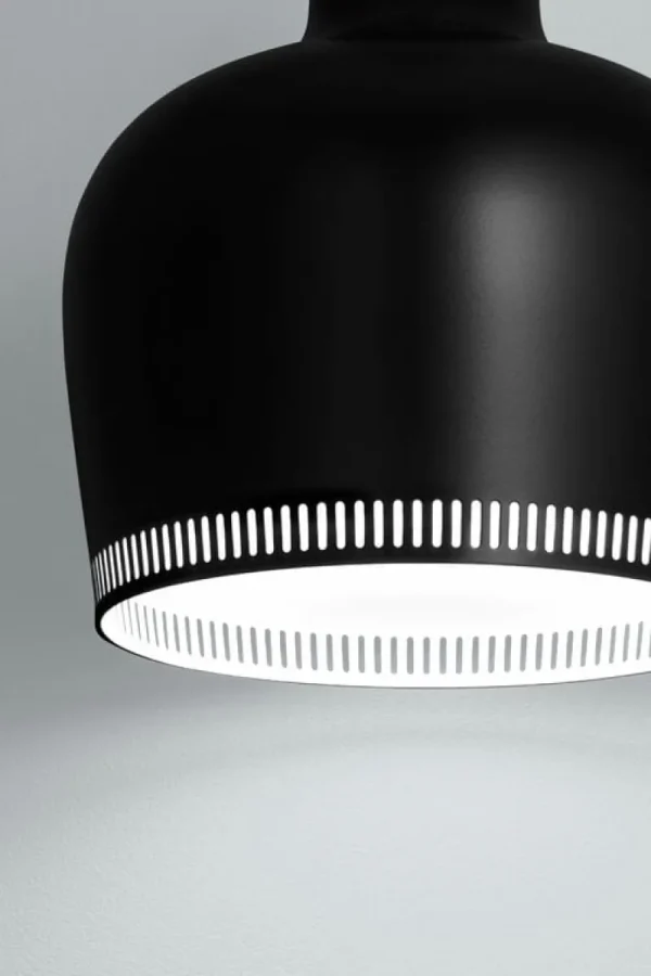 Louis Poulsen Deckenleuchten-Artek Aalto A330S „Golden Bell“ Pendelleuchte, schwarz