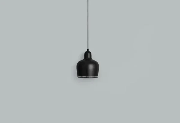 Louis Poulsen Deckenleuchten-Artek Aalto A330S „Golden Bell“ Pendelleuchte, schwarz