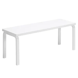 &Tradition Sitzgelegenheiten-Artek Aalto Bank 153A, durchgehende Sitzfläche, Weiß