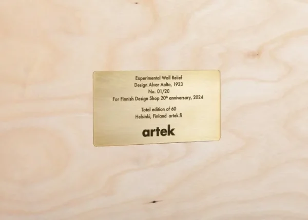 Artek Kunstgegenstände | Dekorationsgegenstände^Aalto Experimentell Holzrelief, Birke