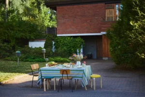 Hem Sitzgelegenheiten-Artek Aalto Hocker 60, petrol/Birke