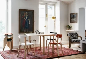 Hem Sitzgelegenheiten-Artek Aalto Hocker 60, petrol/Birke