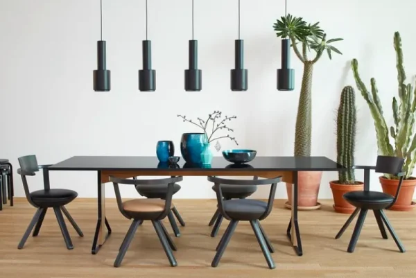 Wendelbo Sitzgelegenheiten-Artek Aalto Hocker 60, schwarz lackiert
