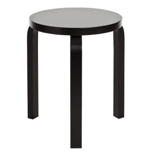 Wendelbo Sitzgelegenheiten-Artek Aalto Hocker 60, schwarz lackiert
