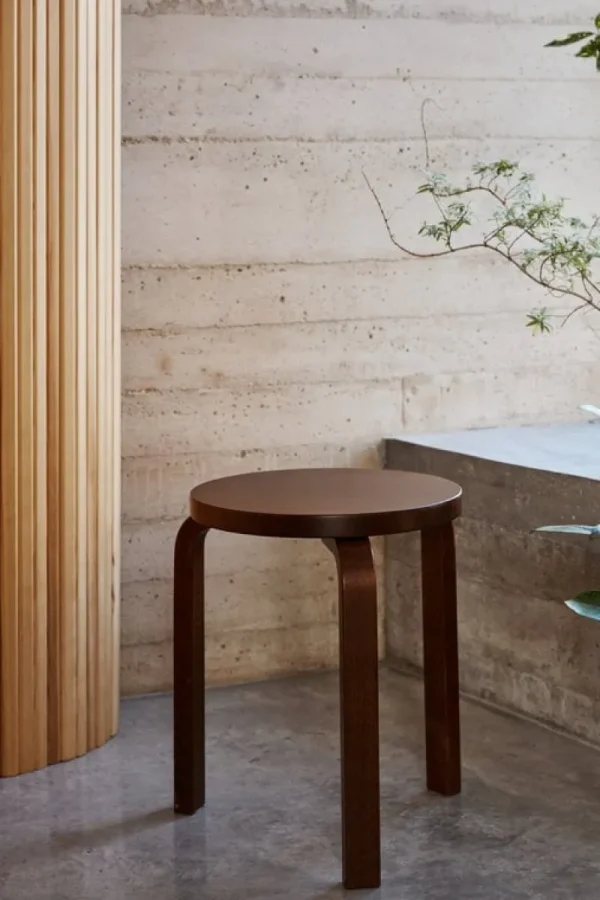 Nychair X Sitzgelegenheiten-Artek Aalto Hocker 60, Walnuss