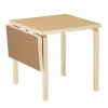 &Tradition Tische-Artek Aalto Klapptisch DL81C, Birke - lehm-/walnussbraunes Linoleum