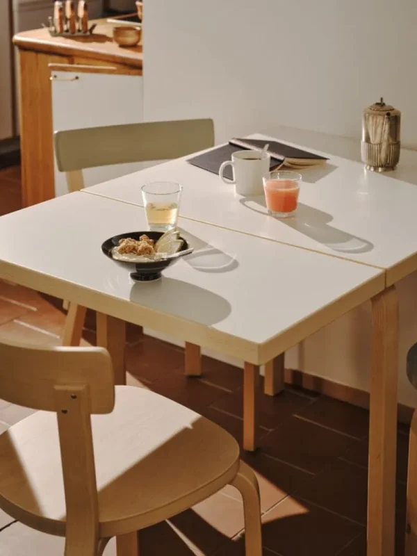 &Tradition Tische-Artek Aalto Klapptisch DL81C, Birke - weißes Laminat
