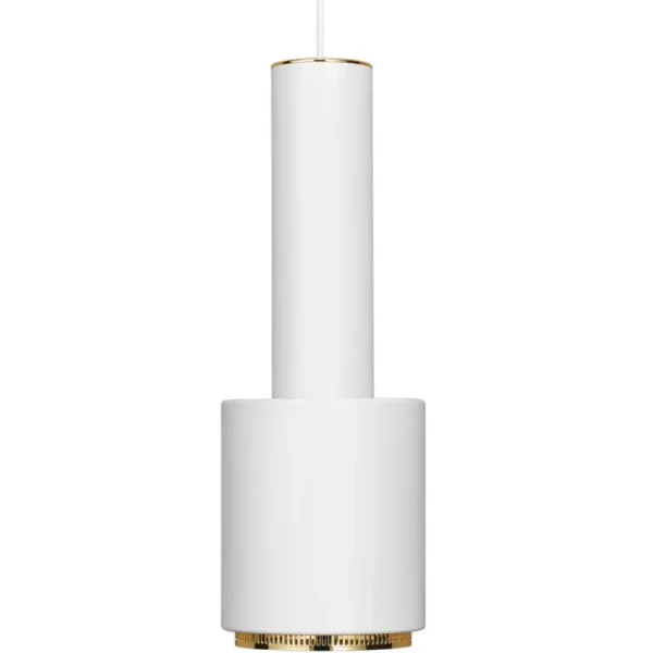 Muuto Deckenleuchten-Artek Aalto Pendelleuchte A110 „Hand Grenade“, weiß