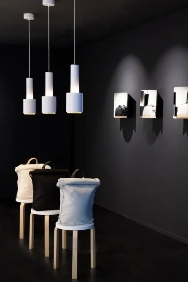 Normann Copenhagen Deckenleuchten-Artek Aalto Pendelleuchte A110 „Hand Grenade“, komplett weiß
