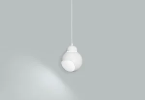 Frandsen Deckenleuchten-Artek Aalto Pendelleuchte A338 „Bilberry“, weiß