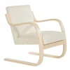 valerie_objects Sitzgelegenheiten-Artek Aalto Sessel 402, Birke - weiß Hallingdal 100