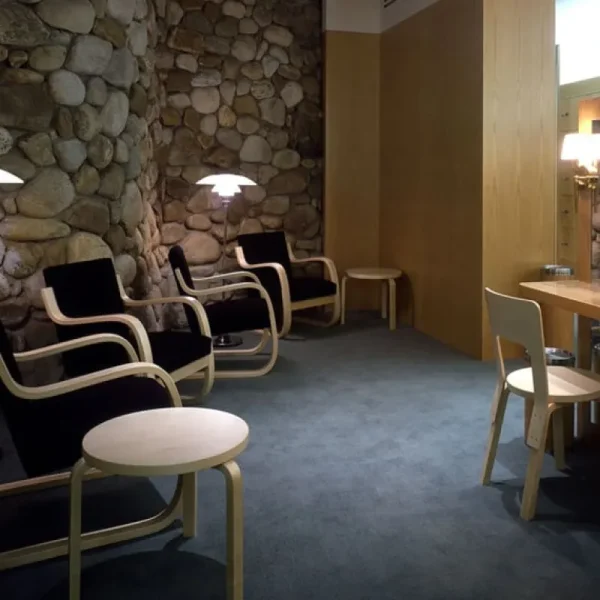 HAY Sitzgelegenheiten-Artek Aalto Sessel 402, Birke - schwarz Hallingdal 190
