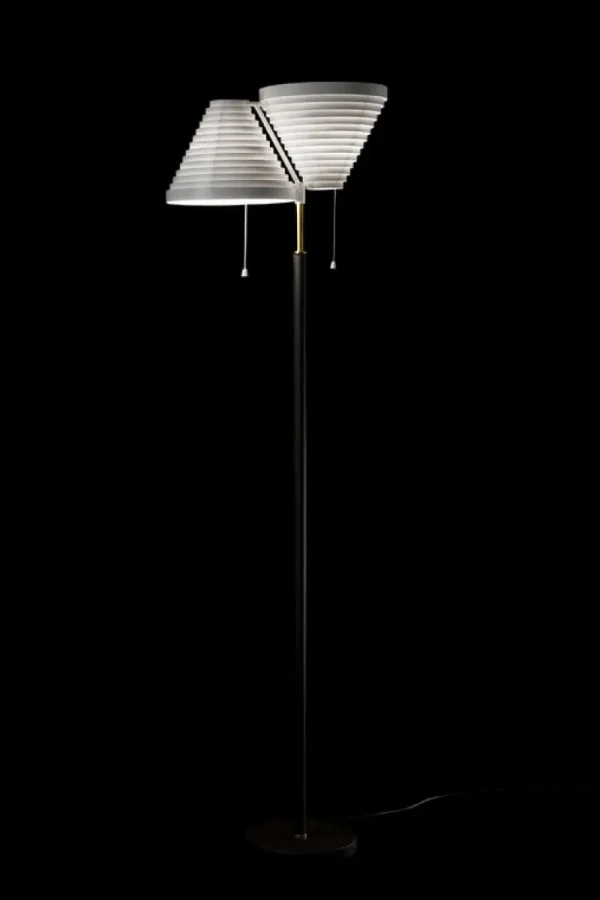 AGO Stehleuchten-Artek Aalto Stehleuchte A810, Messing