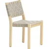 Vitra Sitzgelegenheiten-Artek Aalto Stuhl 611, Birke/naturfarben-schwarzes Gurtband