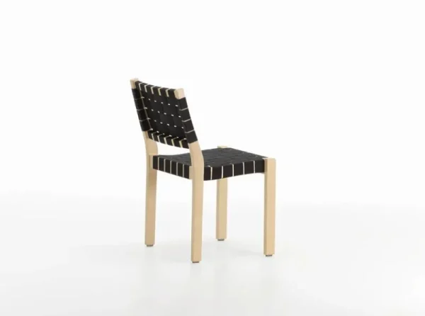 Skagerak Sitzgelegenheiten-Artek Aalto Stuhl 611, Birke/schwarzes Gewebe