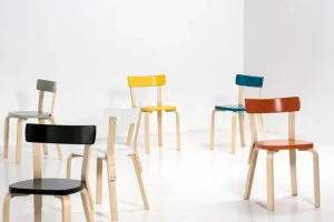 &Tradition Sitzgelegenheiten-Artek Aalto Stuhl 69, orange