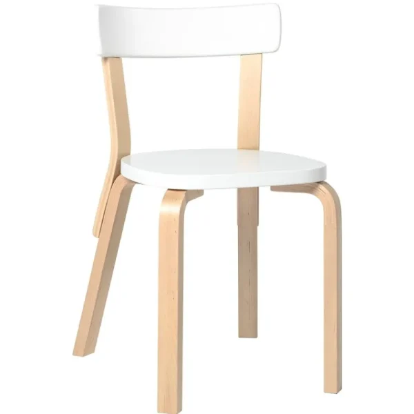 &Tradition Sitzgelegenheiten-Artek Aalto Stuhl 69, weiß
