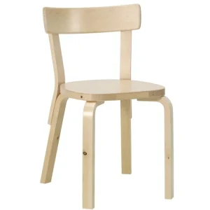 Fritz Hansen Sitzgelegenheiten-Artek Aalto Stuhl 69, Wildbirke