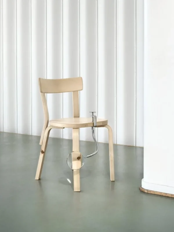 Fritz Hansen Sitzgelegenheiten-Artek Aalto Stuhl 69, Wildbirke