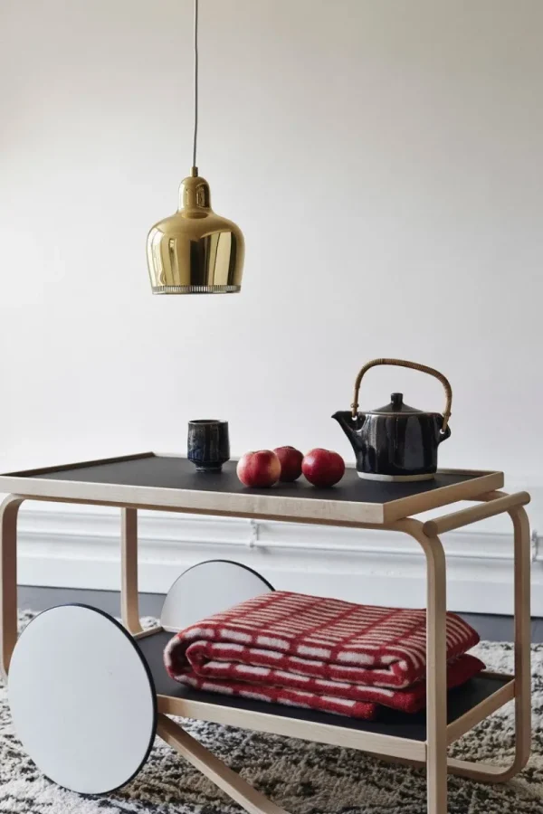 Ariake Tische-Artek Aalto Teewagen 901, schwarz/Birke