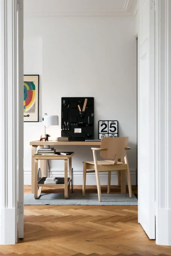 Ariake Tische-Artek Aalto Teewagen 901, schwarz/Birke