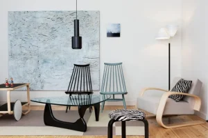 Ariake Tische-Artek Aalto Teewagen 901, schwarz/Birke