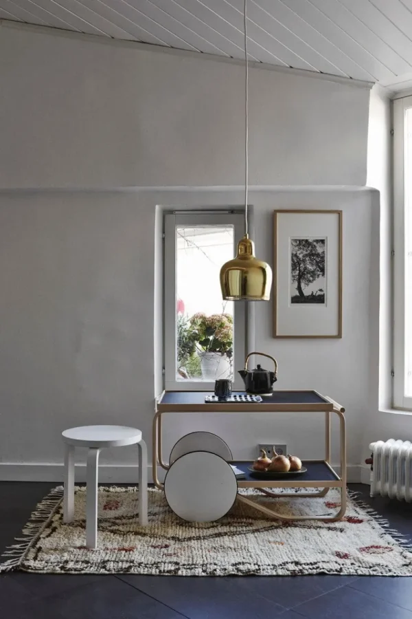 Ariake Tische-Artek Aalto Teewagen 901, schwarz/Birke