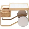 Artek Tische-Aalto Teewagen 900, weiß
