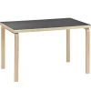 Design House Stockholm Tische-Artek Aalto Tisch 81B, Birke - Linoleum schwarz