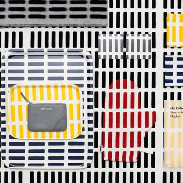 Artek Stoffe^Acrylbeschichteter Stoff Siena, 145 x 300 cm, weiß – schwarz