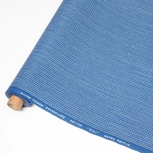 Artek Stoffe^Acrylbeschichteter Stoff Rivi, 145 x 300 cm, blau – weiß