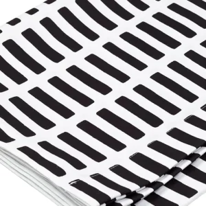 Artek Stoffe^Acrylbeschichteter Stoff Siena, 145 x 300 cm, weiß – schwarz